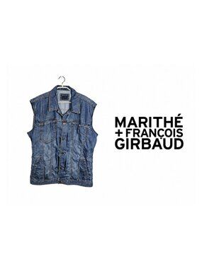 Marithé François Girbaud Denim Vest Jacket XXL